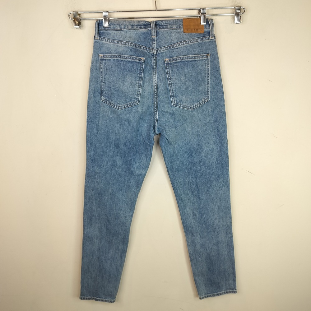 Denim Forum Aritzia Yoko High Rise Slim Jeans Size 30 Womens Button Fly - Picture 7 of 12
